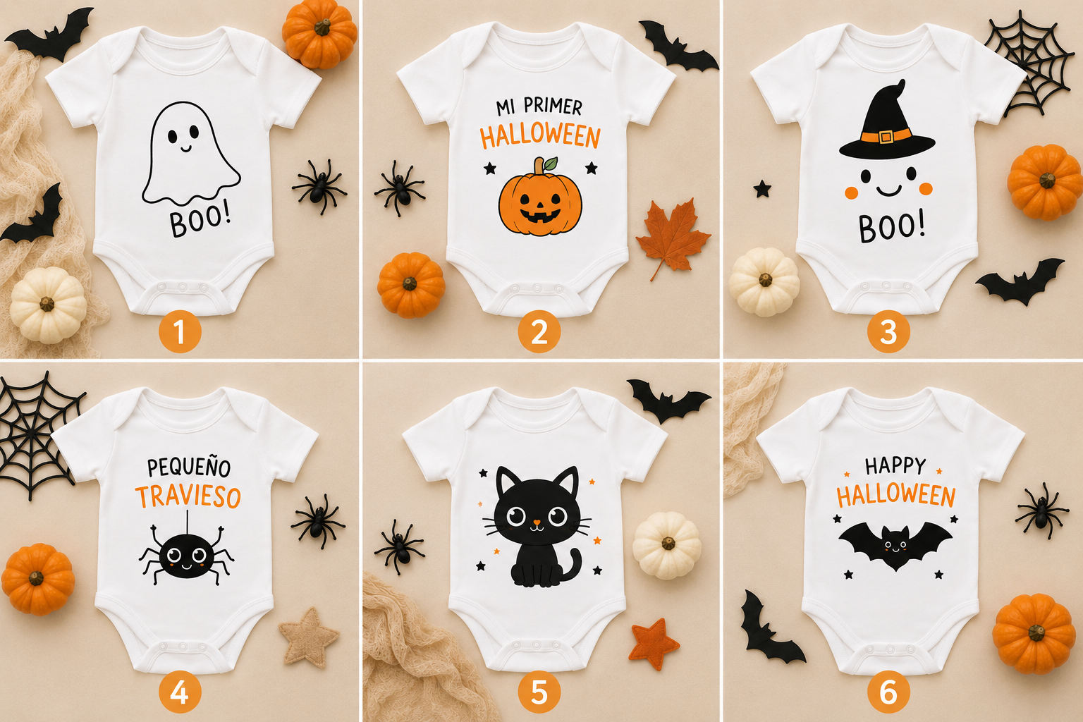 Body Halloween Bebé Personalizado