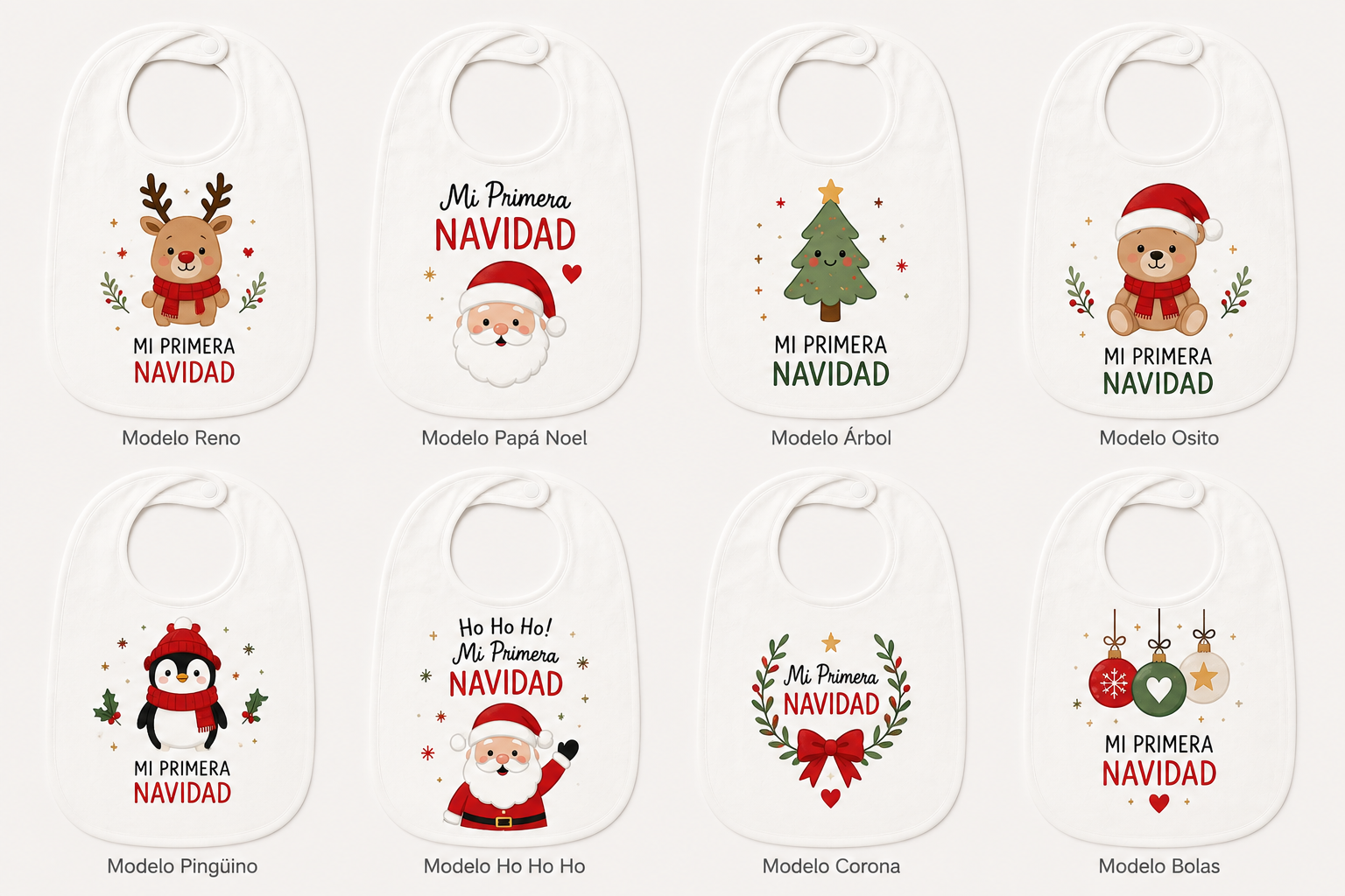 Babero Navideño Bebé Personalizado