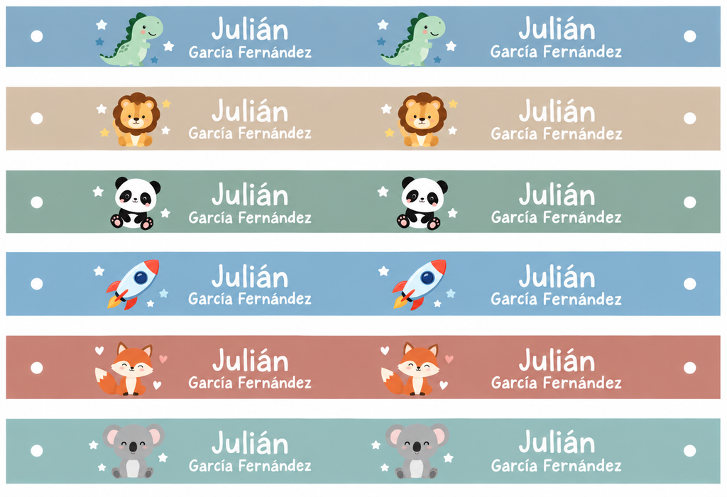 Colgadores personalizados para ropa infantil