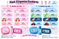 Pack Vuelta al Cole - Etiquetas termoadhesivas + DTF UV