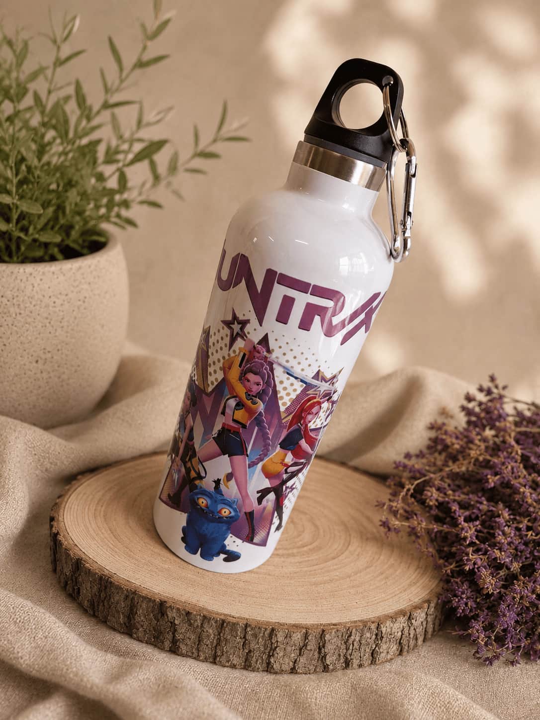 Botella dibujo + nombre 500ml