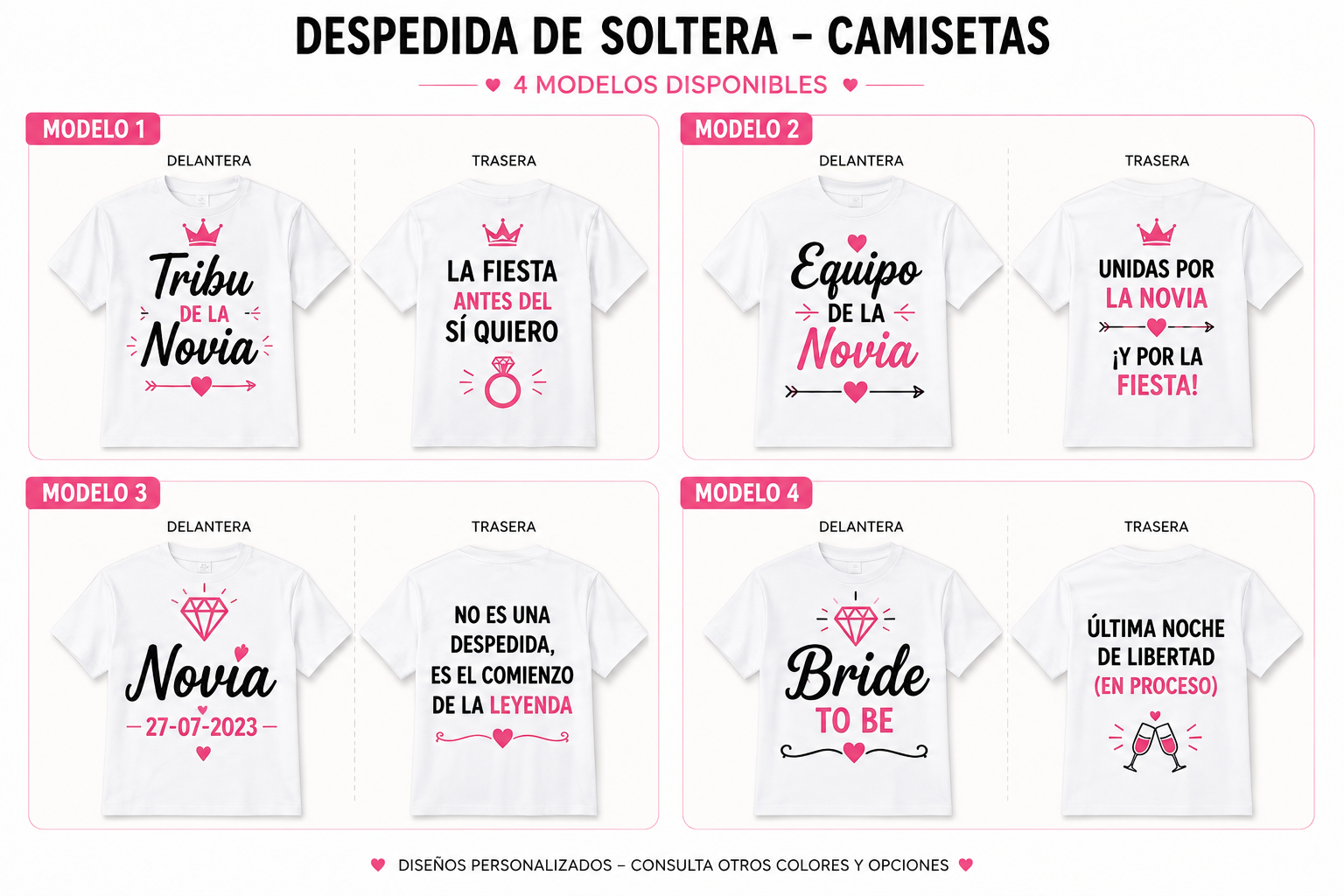 Camisetas despedida Soltero/a