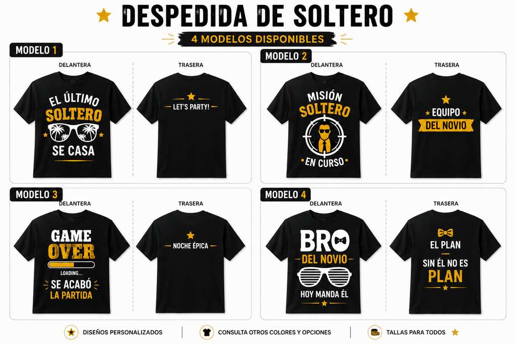 Camisetas despedida Soltero/a