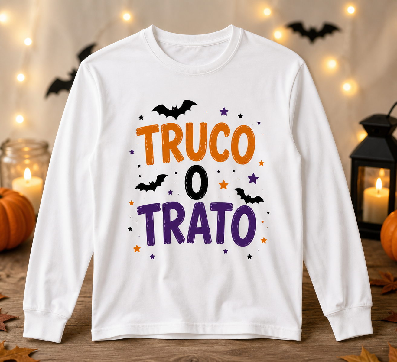 Camiseta Halloween Manga Larga Personalizada Niños y Bebé