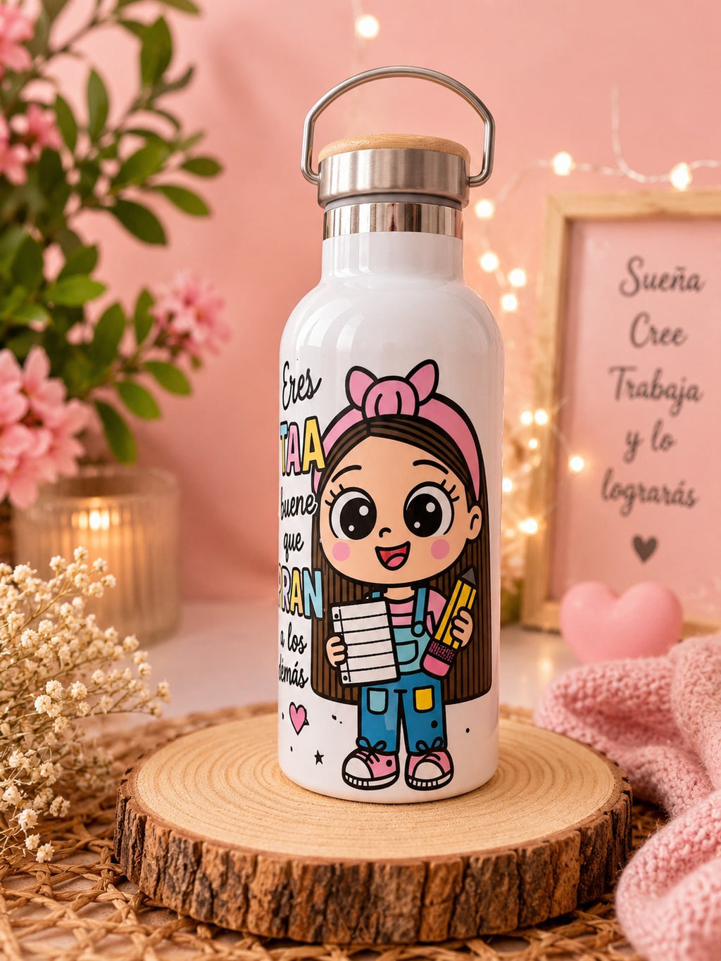 Botella nombre + dibujo 500ml