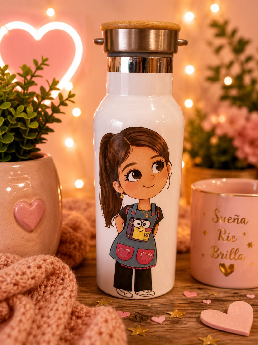 Botella nombre + dibujo 500ml