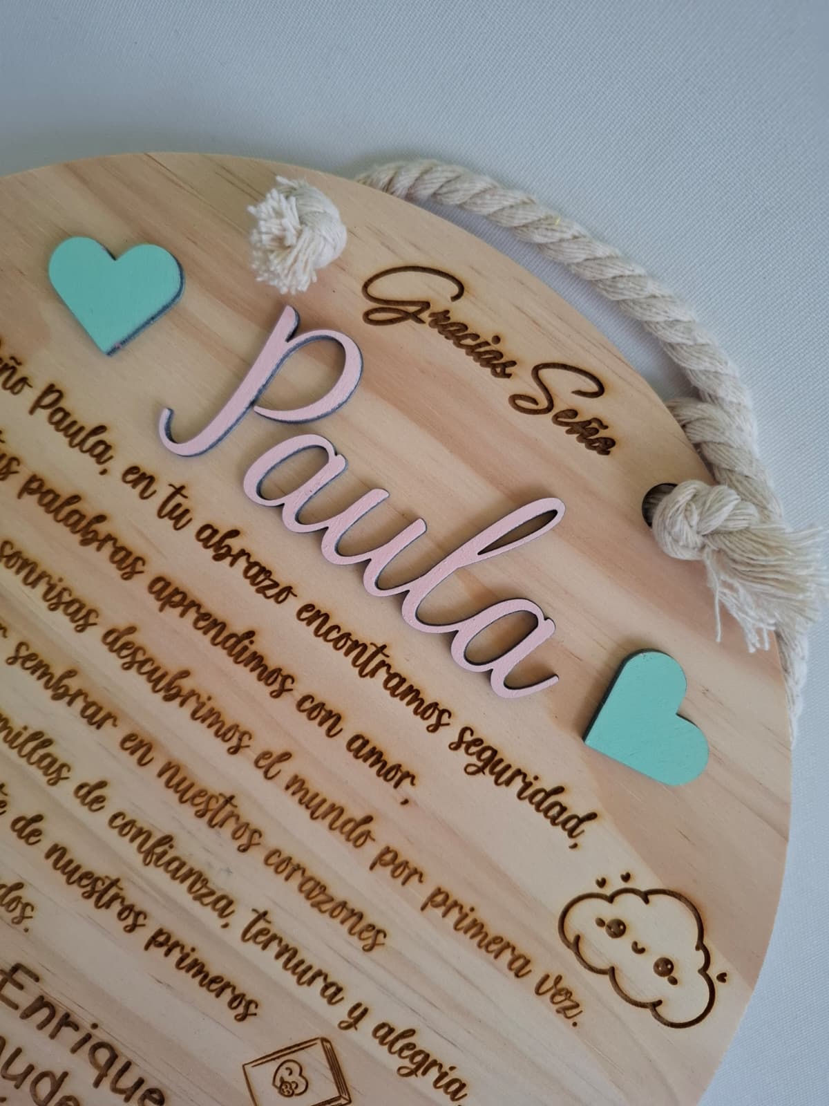 Colgador de madera para profesores