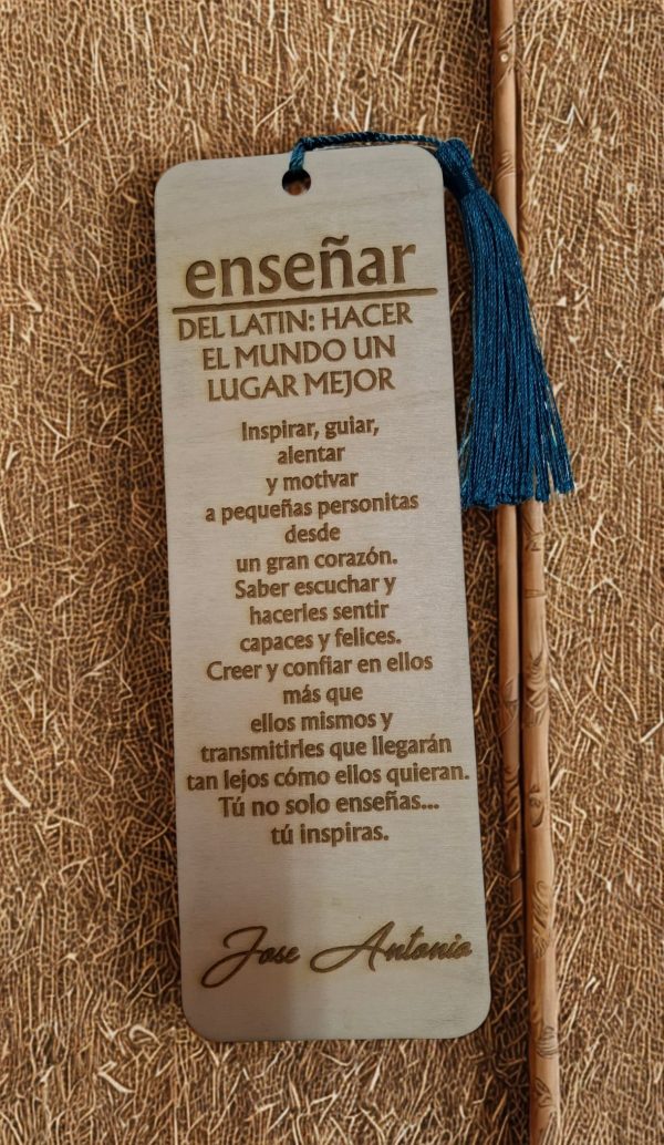 Marcapaginas madera