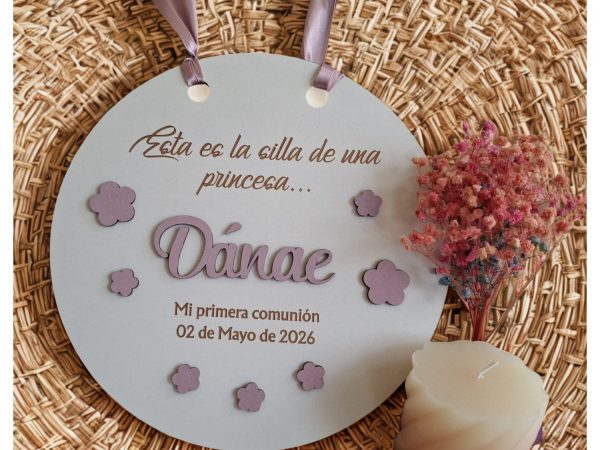 Cartel para Silla de Comunión