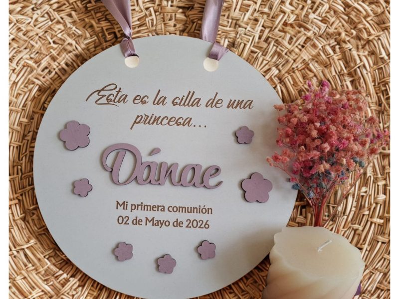 Cartel para Silla de Comunión